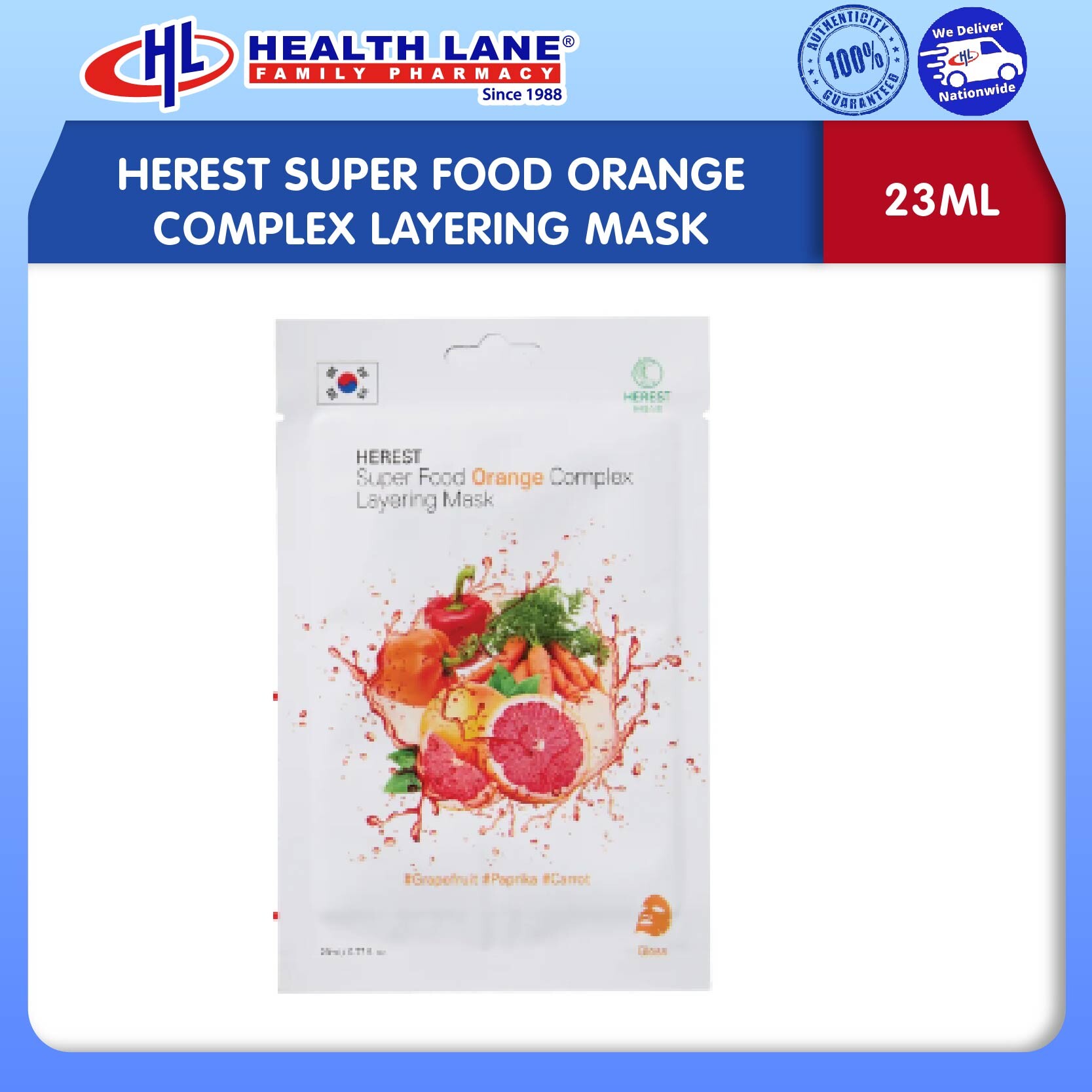 HEREST SUPER FOOD ORANGE COMPLEX LAYERING MASK (23ML)